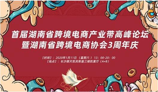 湘诚国际物流赞助2020湖南省跨境电商产业带高峰论坛